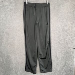 Adidas Men's Small 3 Stripe Black Warm Up Tapered Track Jogger H48431